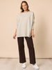 Rochelle Side Button Knit - Natural