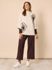 Mimosa Floral Print Knit - Natural