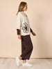 Kimmy Ponte Wide Leg Pant - Coffee