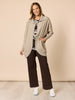 Café Longline Cardigan - Latte