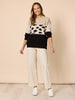 Mimi Print Knit - Natural/ Black