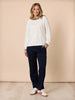 Urban City Straight Leg Ponte Pant - Navy