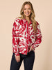 Moulin Rouge Floral Print Shirt - Red