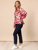 Moulin Rouge Floral Print Shirt - Red