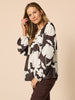 Toulouse Floral Print Top - Coffee Ivory