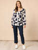 Rive Gauche Top - Navy Multi