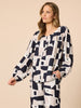 Rive Gauche Top - Navy Multi