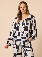 Rive Gauche Top - Navy Multi
