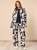 Rive Gauche Shacket - Navy Multi