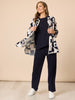 Rive Gauche Shacket - Navy Multi