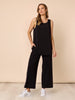 Traveller Pleat Top - Black