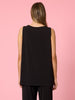 Traveller Pleat Top - Black