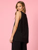Traveller Pleat Top - Black
