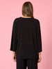Traveller V Neck Top - Black