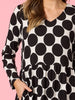 Tres Bien Spot Print Dress - Black/ White