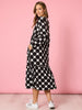 Tres Bien Spot Print Dress - Black/ White