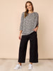 Kimmy Ponte Wide Leg Pant - Black