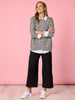 Kimmy Ponte Wide Leg Pant - Black