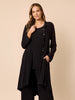 Traveller Longline Collar Cardigan - Black