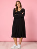 Traveller Long Sleeve Dress - Black