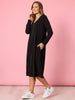 Traveller Long Sleeve Dress - Black