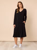 Traveller Long Sleeve Dress - Black