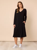 Traveller Long Sleeve Dress - Black