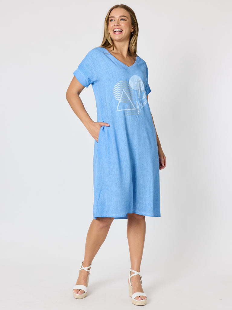 The Elements Dress - Blue