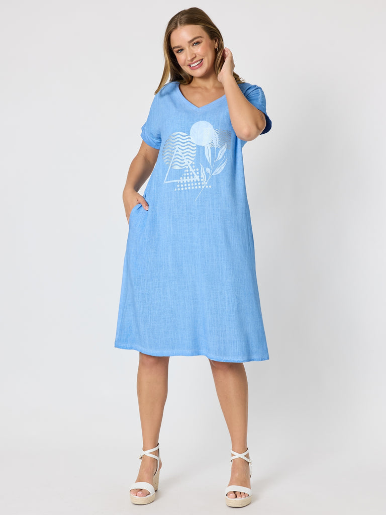 The Elements Dress - Blue