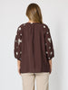 Canopy Embroidered Top - Coffee