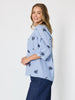 Botanica Embroidered Floral Shirt - Navy/White
