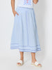 Surfside Stripe Print Skirt - Blue/White