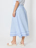 Surfside Stripe Print Skirt - Blue/White
