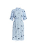 Botanica Floral Embroidered Shirt Dress - Navy/White