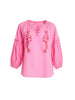 Coral Coast Embroidered Top - Rose