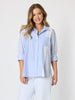 Miramar Stripe Print Shirt  - Blue/White