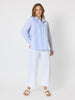 Miramar Stripe Print Shirt  - Blue/White