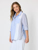 Miramar Stripe Print Shirt  - Blue/White