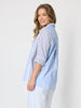 Miramar Stripe Print Shirt  - Blue/White