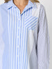 Miramar Stripe Print Shirt  - Blue/White