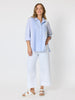 Miramar Stripe Print Shirt  - Blue/White