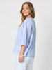 Laguna Stripe Print Top - Blue/White