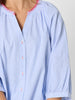 Laguna Stripe Print Top - Blue/White