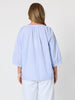 Laguna Stripe Print Top - Blue/White
