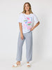 Laguna Graphic Print Cotton Tee - White