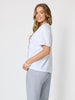Laguna Graphic Print Cotton Tee - White