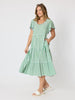 Kalahari Stripe Print Dress - Apple White