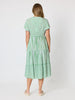 Kalahari Stripe Print Dress - Apple White