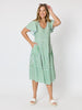 Kalahari Stripe Print Dress - Apple White