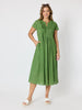 Acacia Cotton Dress - Apple